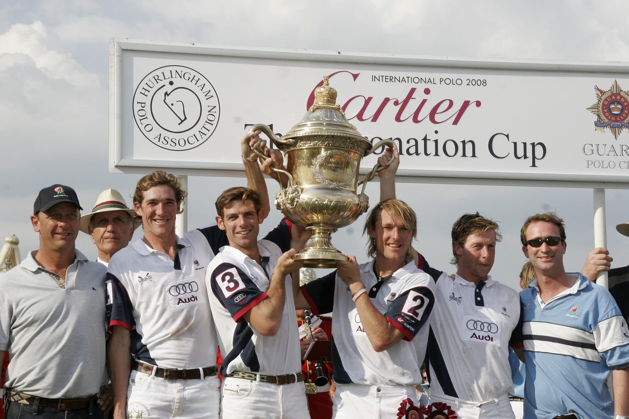 Cartier Coronation Cup 2008, winning team with trophy