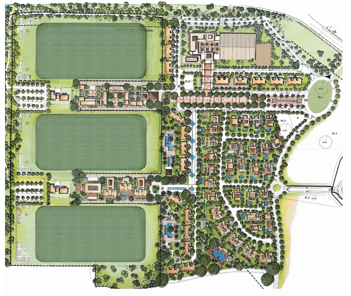 Las Coronas Polo Club masterplan